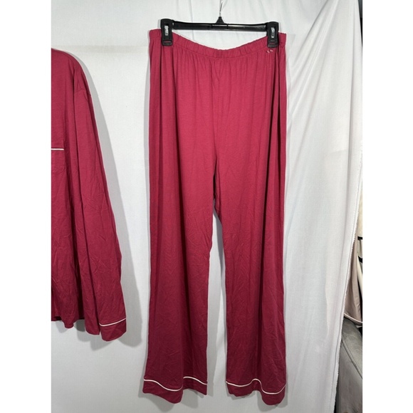 NEW COSABELLA [ PLUS 2X ] Bella Contrast-Trim‎ Long Sleeve Pajama Set Pink - Picture 10 of 16